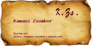 Kamasz Zsombor névjegykártya