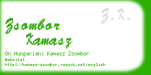 zsombor kamasz business card